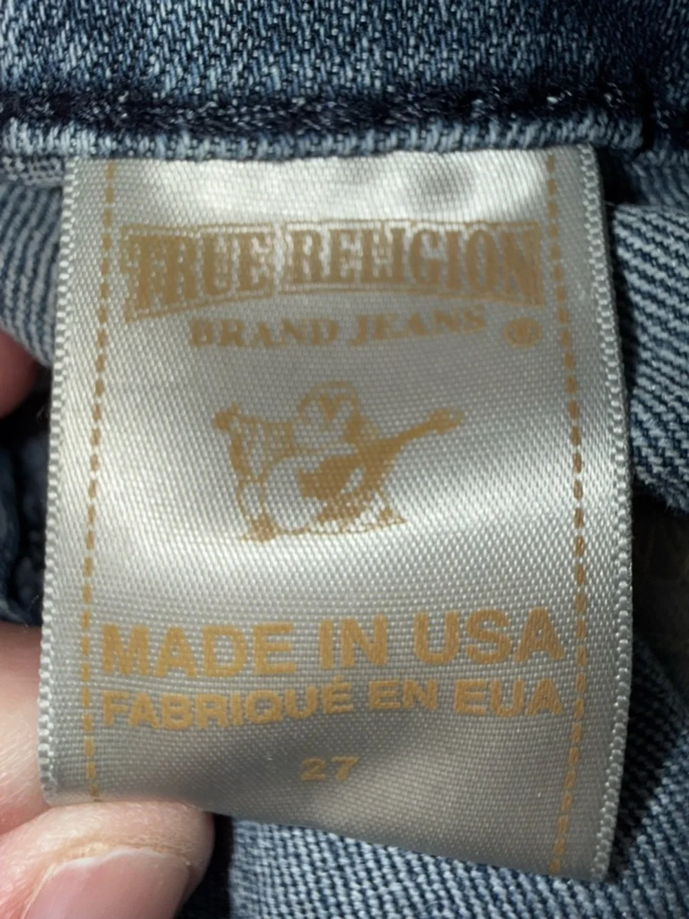 True Religion Billie Straight Embroidered Pockets Jeans - Picture 10 of 16